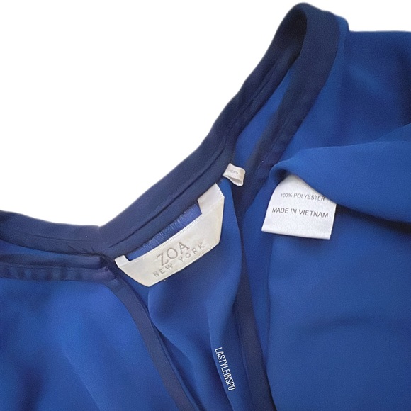 ZOA New York Mini Dress in Blue Tones Size Small - Picture 3 of 4